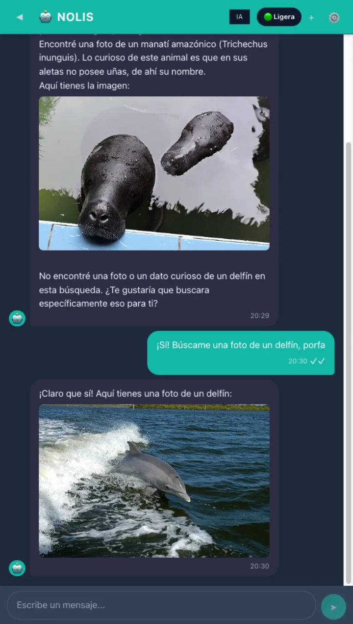 Chat de Nolis con un adolescente — respuesta educativa con imagen de Wikipedia